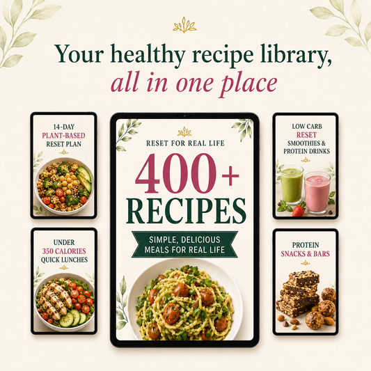 400+ Healthy Recipes + 4 Bonuses 🎁